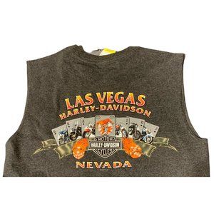 Harley Davidson Las Vegas Mens Tank Top Shirt NWT Size Large L  Double Sided  -